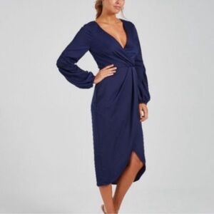 Cooper St. Navy Long Sleeve Midi Dress size 6